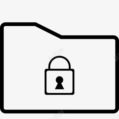 文件夹锁定文件夹边框图标图标