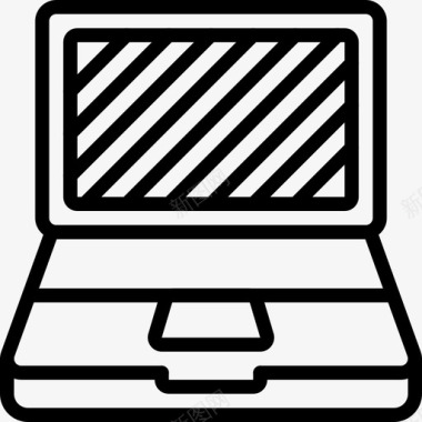 png图片素材笔记本电脑关闭电脑设备图标图标