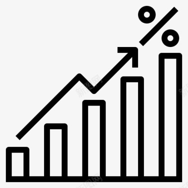 年度冲刺年度百分比图表年份图标图标