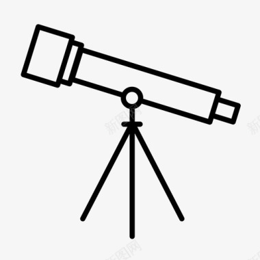 望远镜占星术科幻图标图标