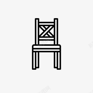 户外椅家具座椅图标图标