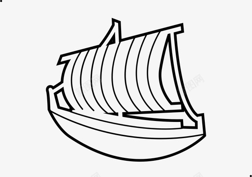 帆船座－描边图标