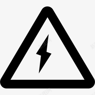 雷电警告霹雳图标图标