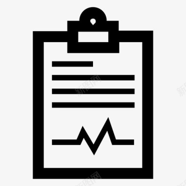 检查修理检查剪贴板医疗和实验室图标图标