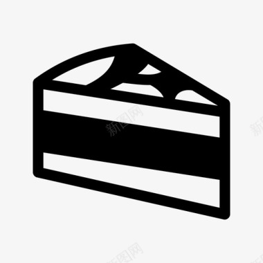蛋糕蛋糕片巧克力蛋糕图标图标