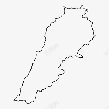 雪松林黎巴嫩地图贝鲁特雪松图标图标