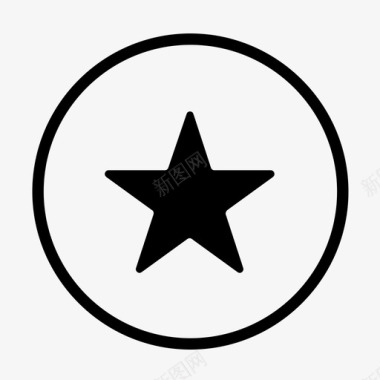 军衔徽章圆圈图标图标