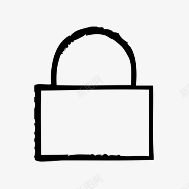 安保锁防护安全图标图标