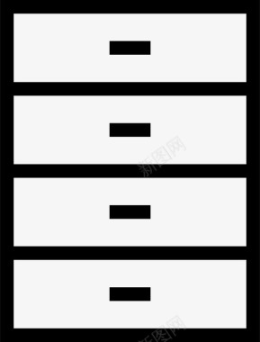 放物柜抽屉抽屉柜抽屉梳妆台图标图标