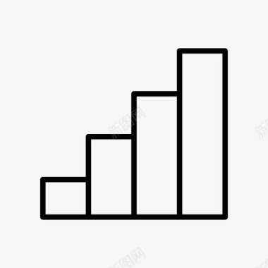 柱状图表柱状图增长图标图标