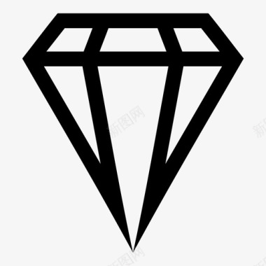 钻石水晶宝石图标图标