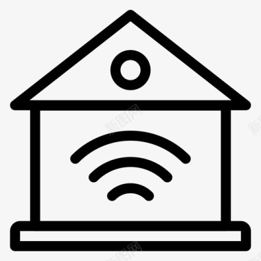 连接房子互联网图标图标