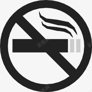 禁烟区禁止吸烟停止图标图标