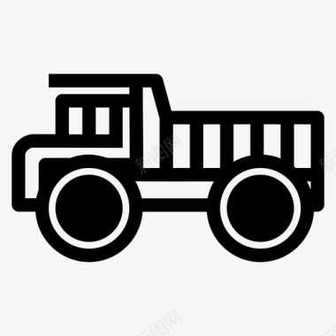 自卸车汽车建筑卡车图标图标