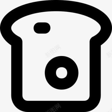 吐司面包面包片图标图标