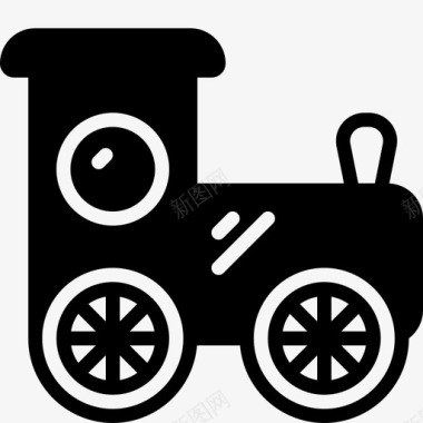 玩具火车儿童拖拉机图标图标