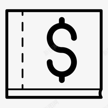 货币矢量图存折小册子金融图标图标