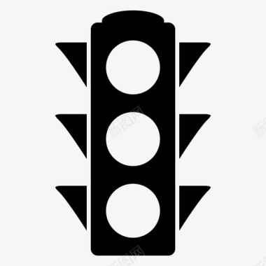 红绿灯路口红绿灯行驶信号图标图标