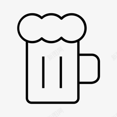啤酒杯图标图标