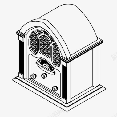电台收视率收音机音乐调谐器电台图标图标
