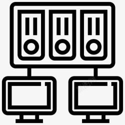 计算机网络技术网络通信计算机图标高清图片