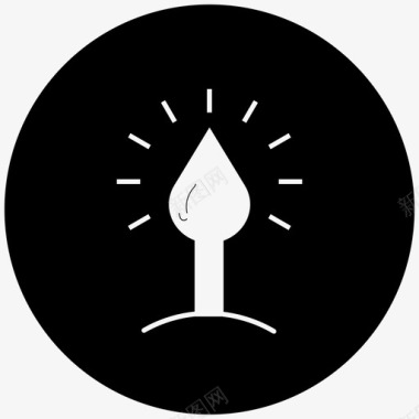 蜡烛蜡烛烛光装饰图标图标