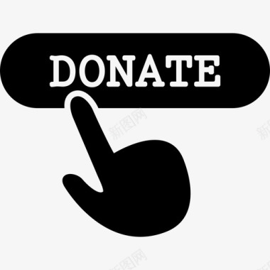在网上捐款交流慈善图标图标