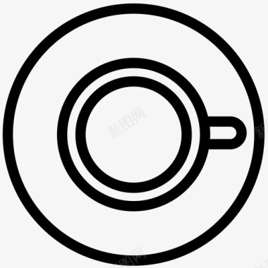 马克咖啡杯咖啡因浓缩咖啡图标图标
