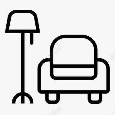 沙发室内灯具图标图标