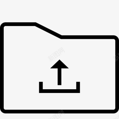 文件夹上载文件夹边框图标图标