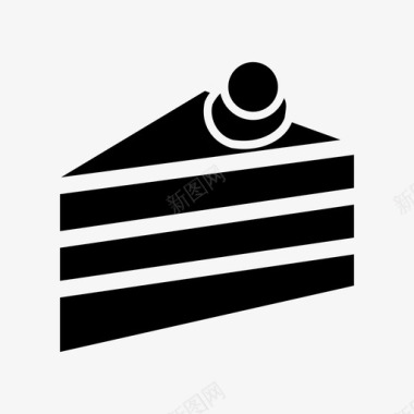 奶油班戟蛋糕蛋糕奶油蛋糕一块蛋糕图标图标