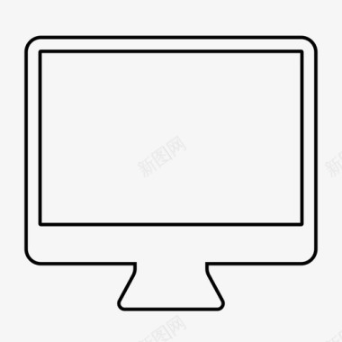 屏幕电脑电脑屏幕平板电视图标图标