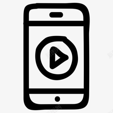 手机腾讯视频移动媒体音频音乐图标图标