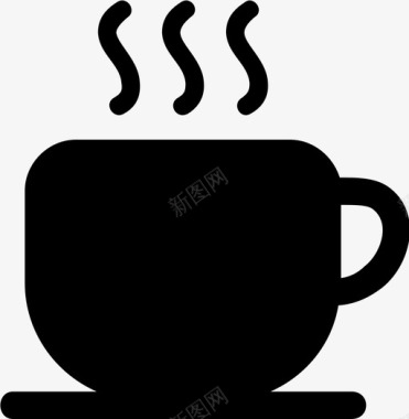 咖啡早餐杯子图标图标