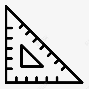 集合正方形尺子三角形图标图标
