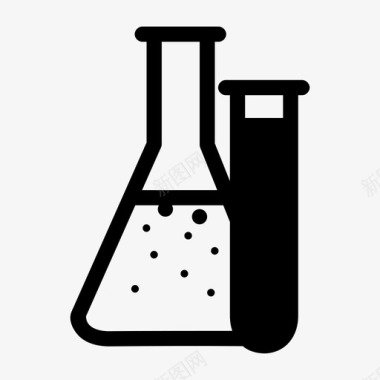 分子ca化学实验玻璃器皿图标图标