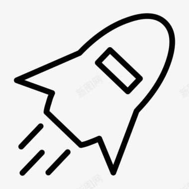 火箭航天飞机飞船图标图标