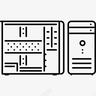 数据信息表格计算机机箱数据信息图标图标