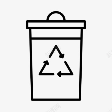 回收站生态环境图标图标