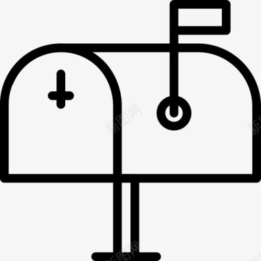 时尚信封设计邮箱信封信件图标图标