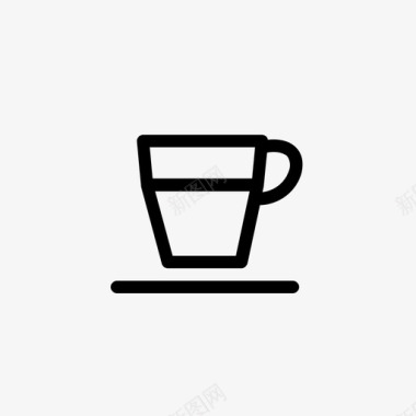 浓咖啡黑咖啡图标图标