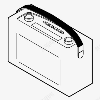 电台摄像师收音机音乐调谐器电台图标图标
