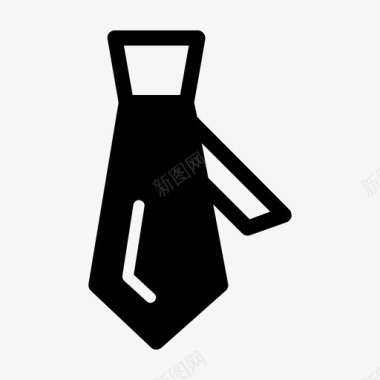 领带条纹时装图标图标