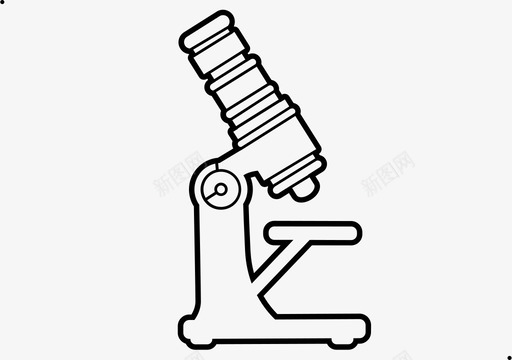 显微镜座－描边图标