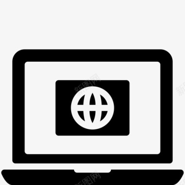 互联网笔记本电脑功能图标图标