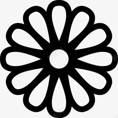 雏菊大自然花朵图标图标