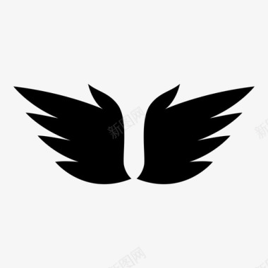 翅膀翅膀天使鸟图标图标