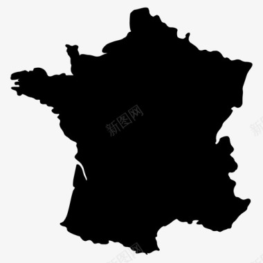 法国欧洲欧洲地图图标图标
