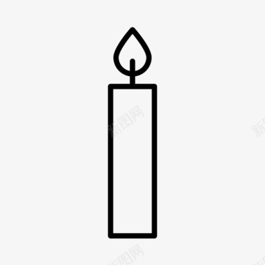 蜡烛祝福庆祝图标图标