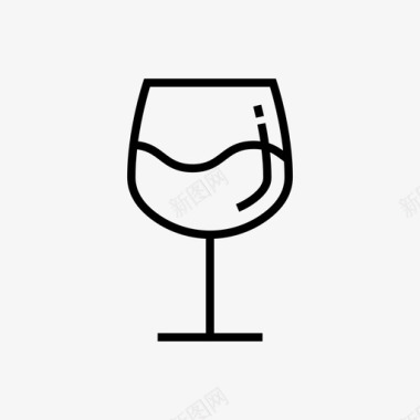 奢侈品酒杯酒精饮料酒水图标图标